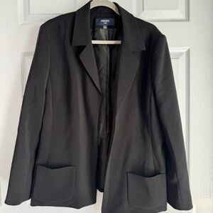 Jones Wear Suit Sz 18 Women Black Blazer Minimalist Capsule‎ Ready Jacket